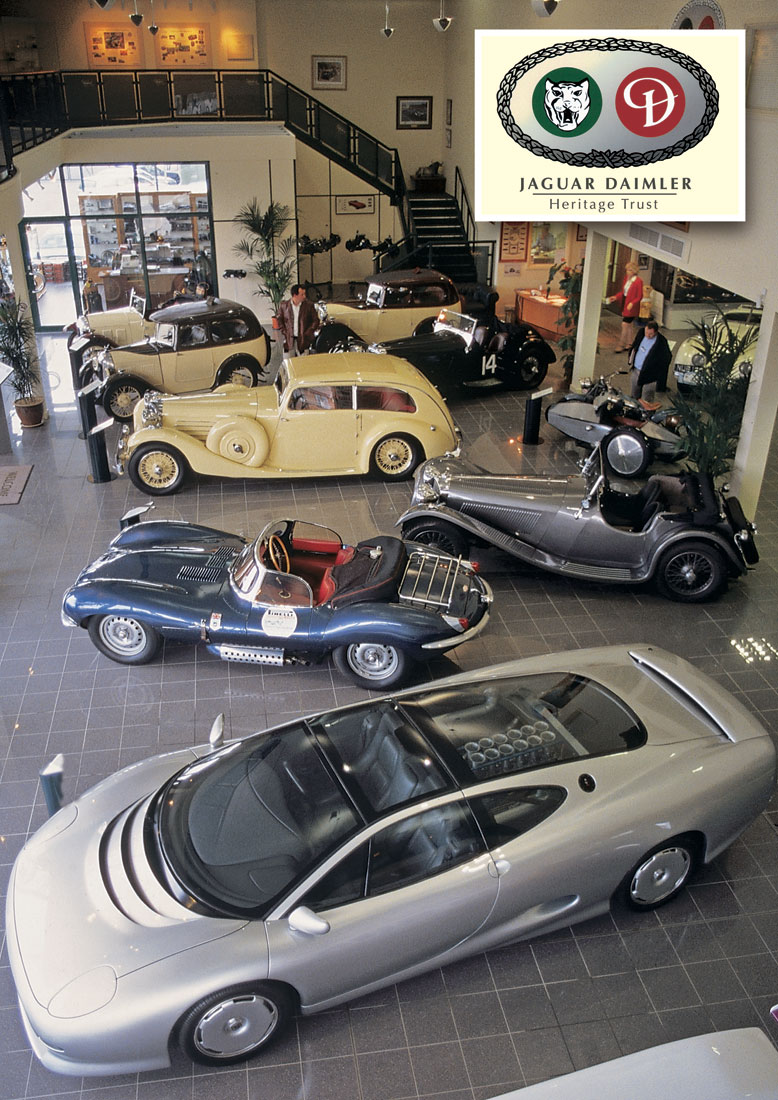 Jaguar Daimler Heritage Museum på Browns Lane, Coventry i 2002. Nå er dette flotte muséet borte.